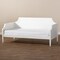 Baxton Studio Mariana Classic and Traditional White Finished Wood Full Size Daybed 222-12539-ZORO - alternate 7